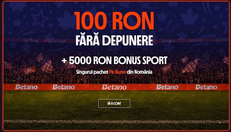 Bonus fără depunere la Betano Casino