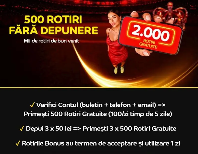 Casa Pariurilor ofertă bun venit