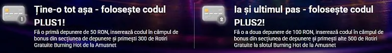 Pariuriplus bonus la depunere