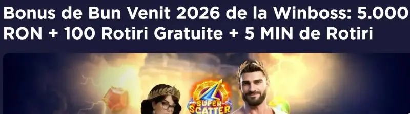 Bonus de bun venit la Winboss Casino