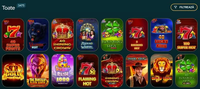 Păcănele la 777 Casino